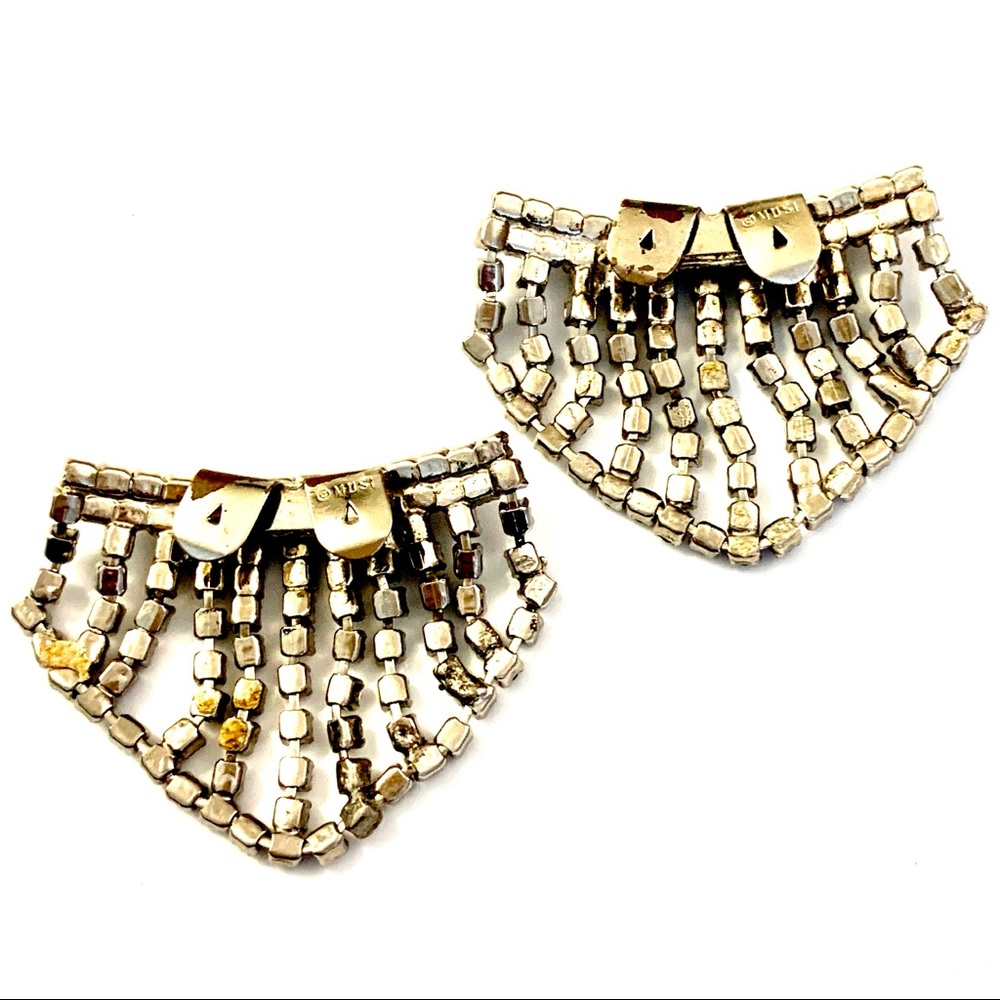 Musi Clear Rhinestone Shoe Clips-Bridal - Picture 2 of 3